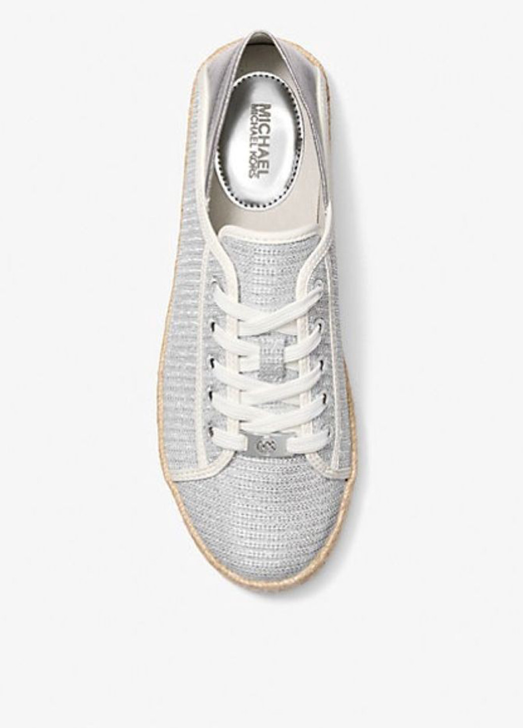 Серебряные кеды Michael Kors