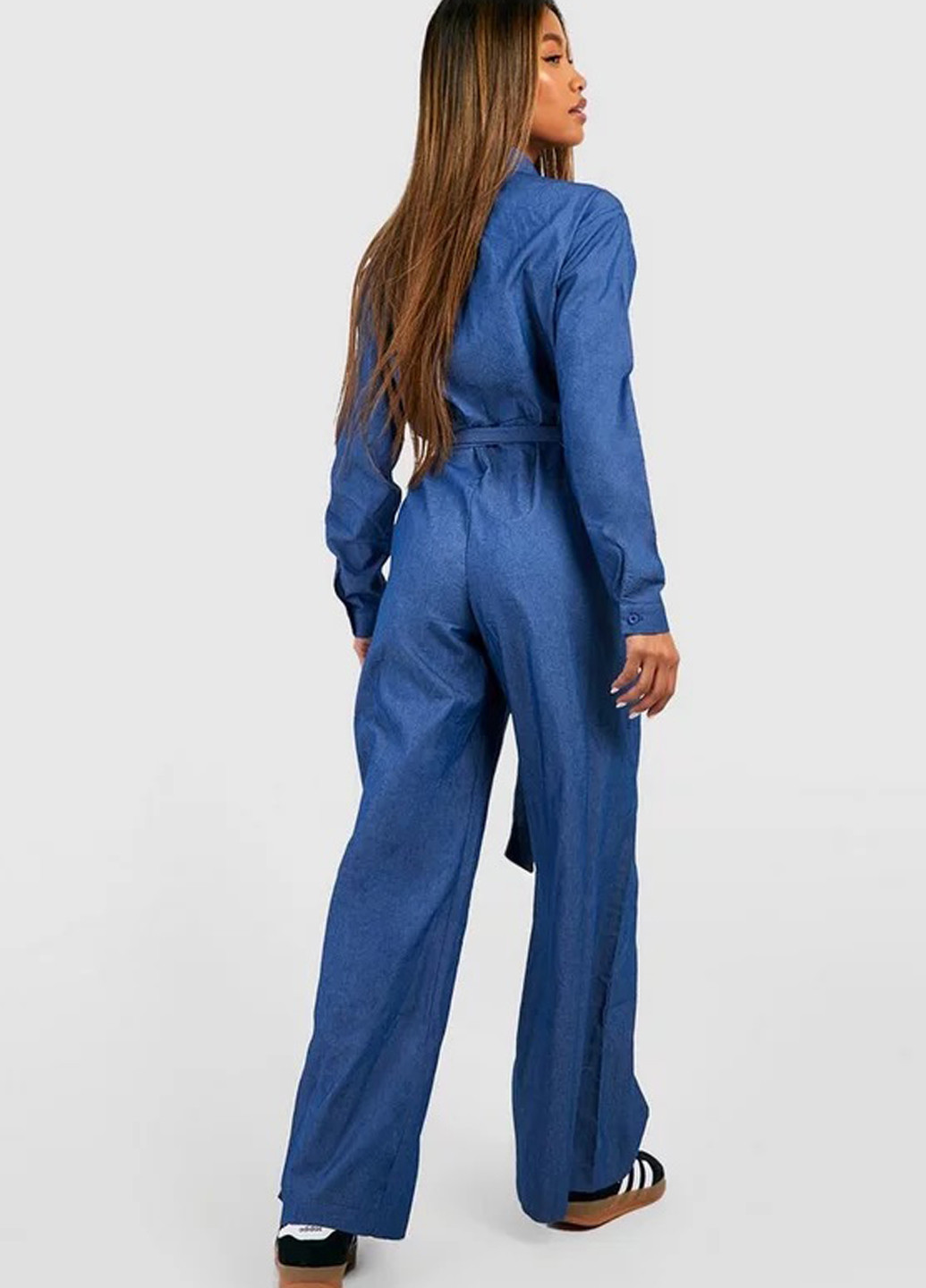 Комбінезон Boohoo комбінезон-брюки однотонний джинсовий бавовна
