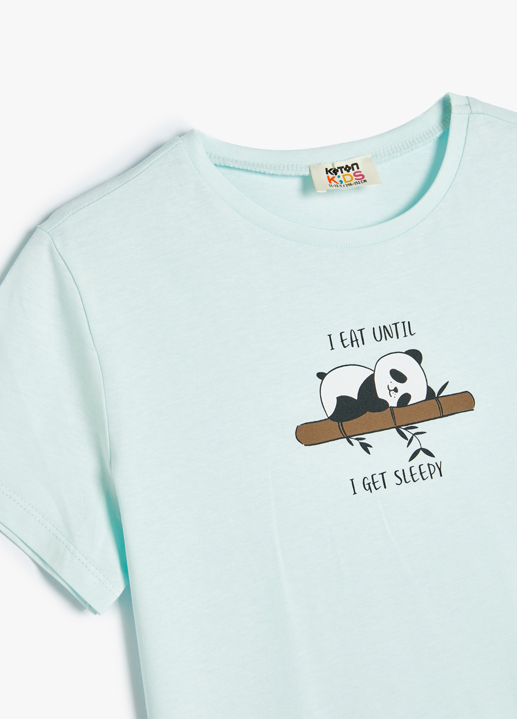 Світло-блакитна літня футболка KOTON