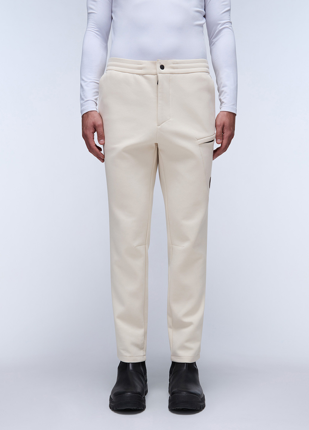 Айвори кэжуал демисезонные прямые брюки Napapijri