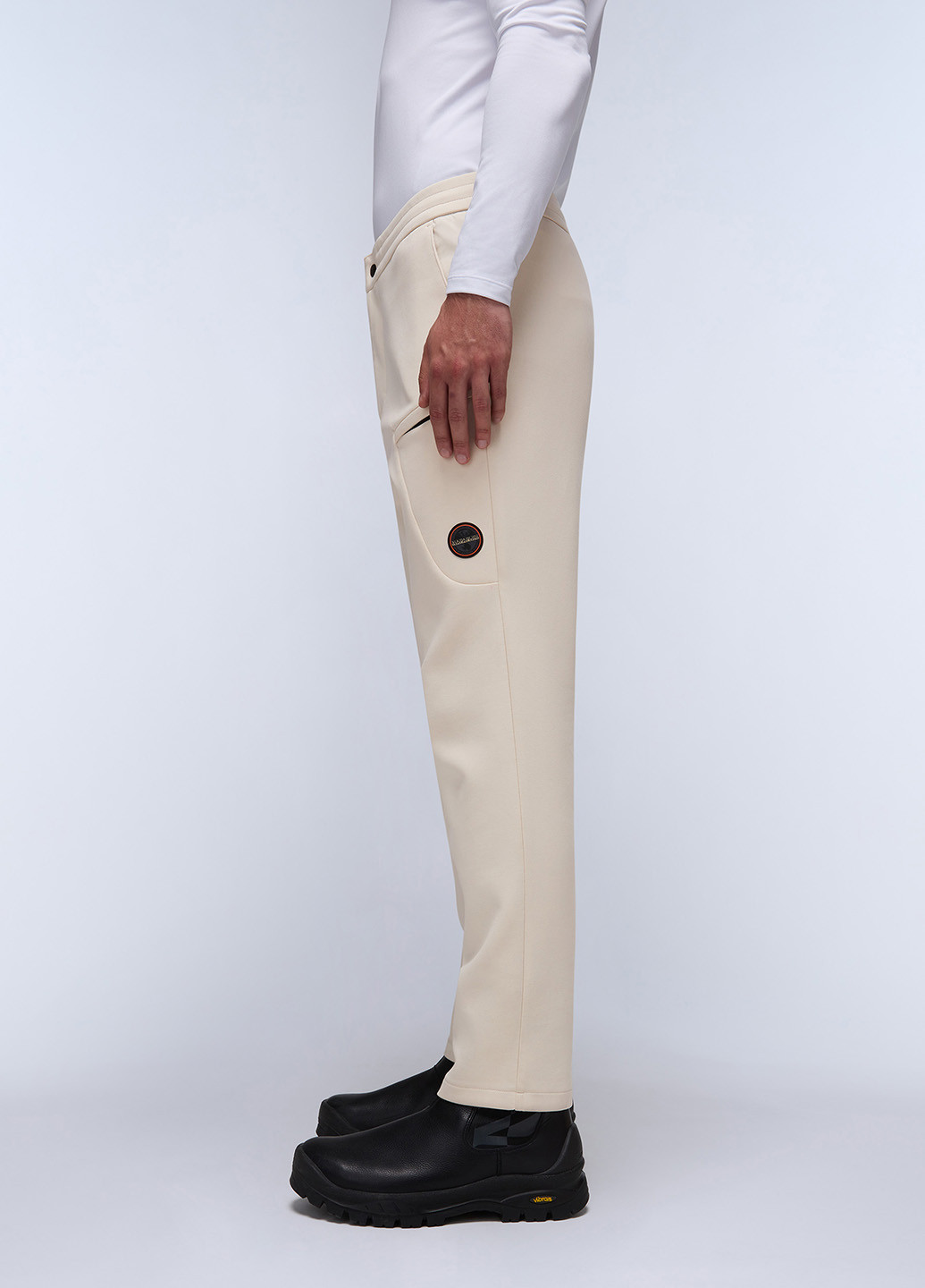 Айвори кэжуал демисезонные прямые брюки Napapijri