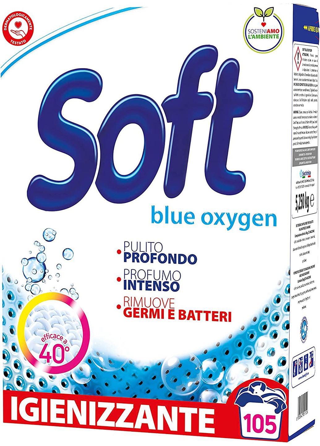 Пральний порошок blue oxygen 5.25 кг 105 прань Soft (254868669)