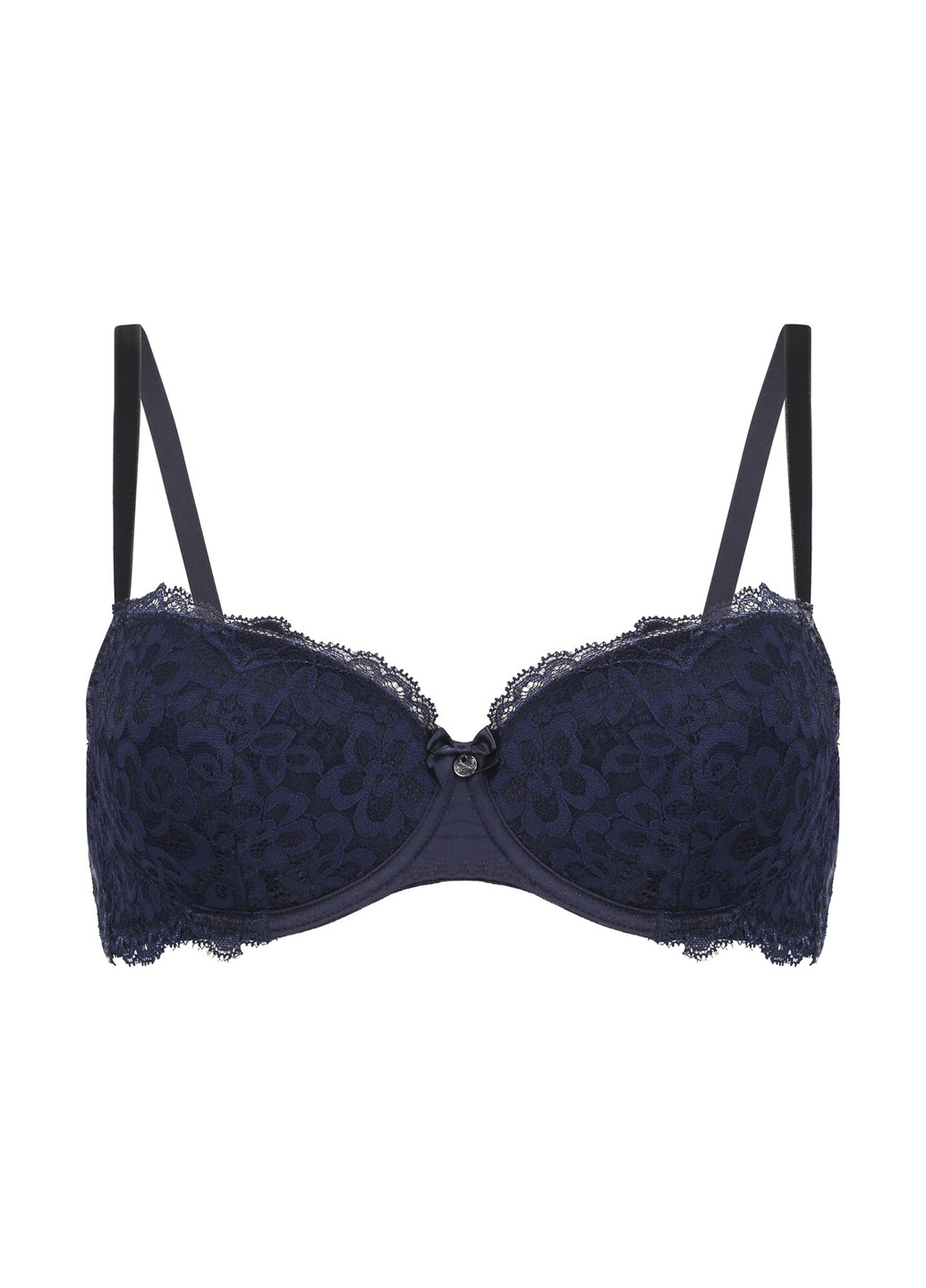 Тёмно-синий корбей бюстгальтер Hunkemoller с косточками полиамид