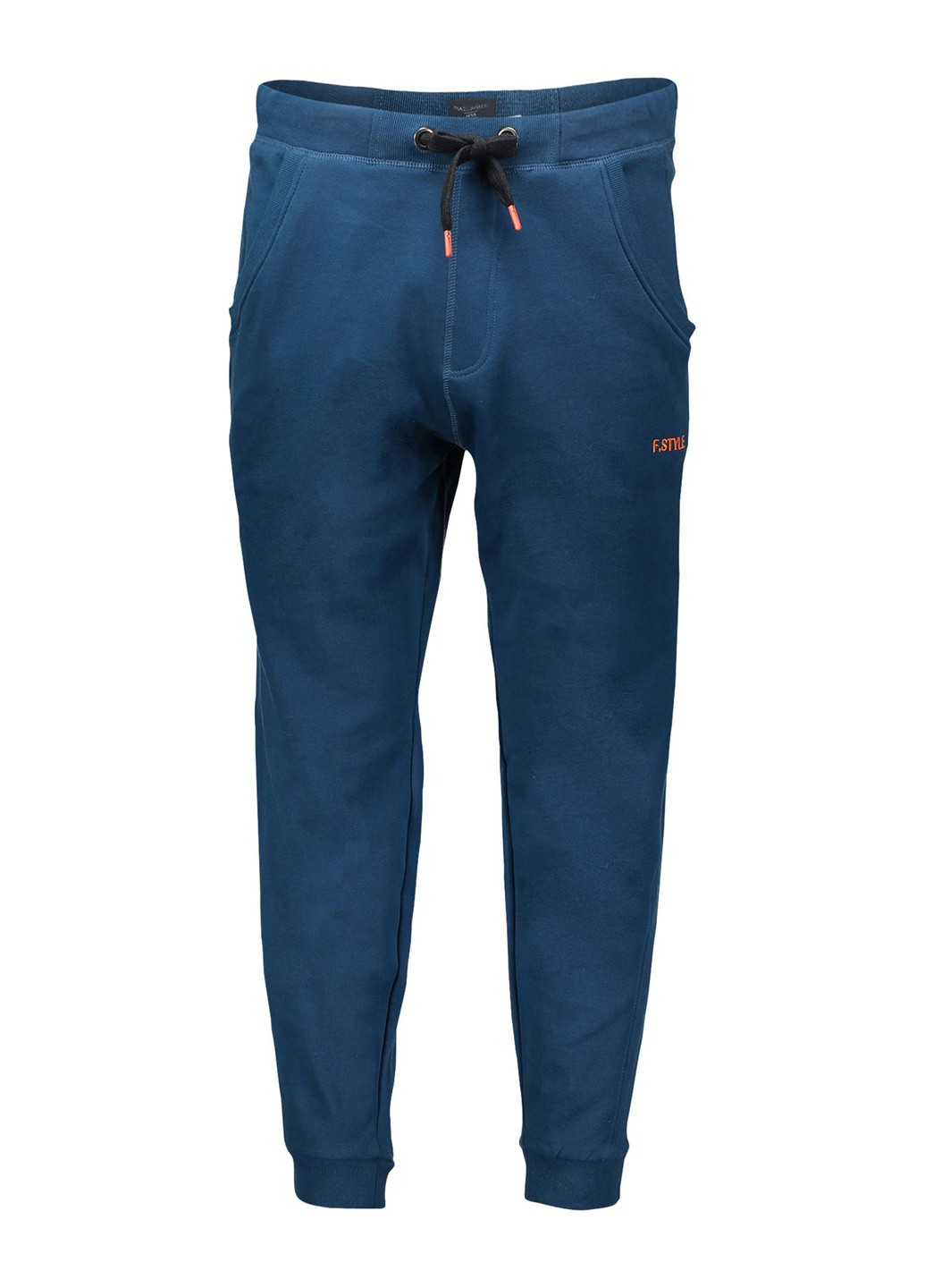 Темно-синие кэжуал демисезонные прямые брюки Piazza Italia