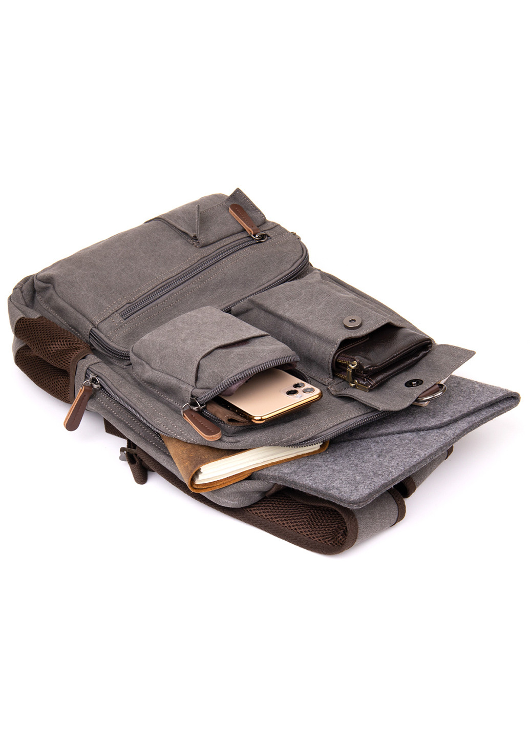Текстильний рюкзак 30х42х15 см Vintage (242189341)