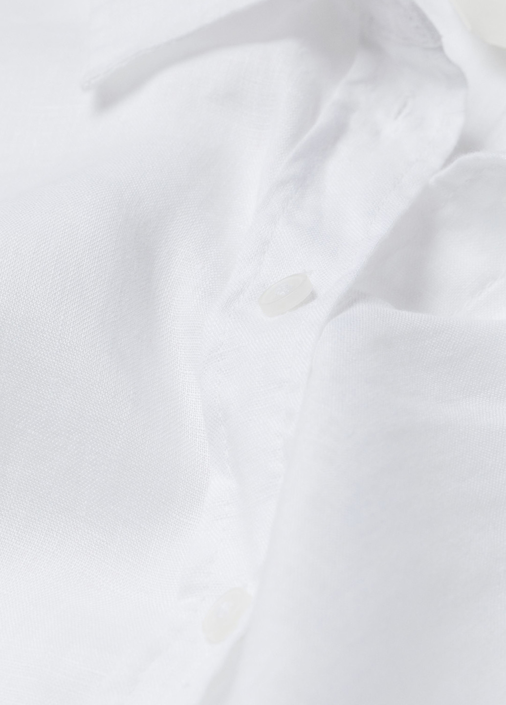 Белая кэжуал рубашка меланж H&M