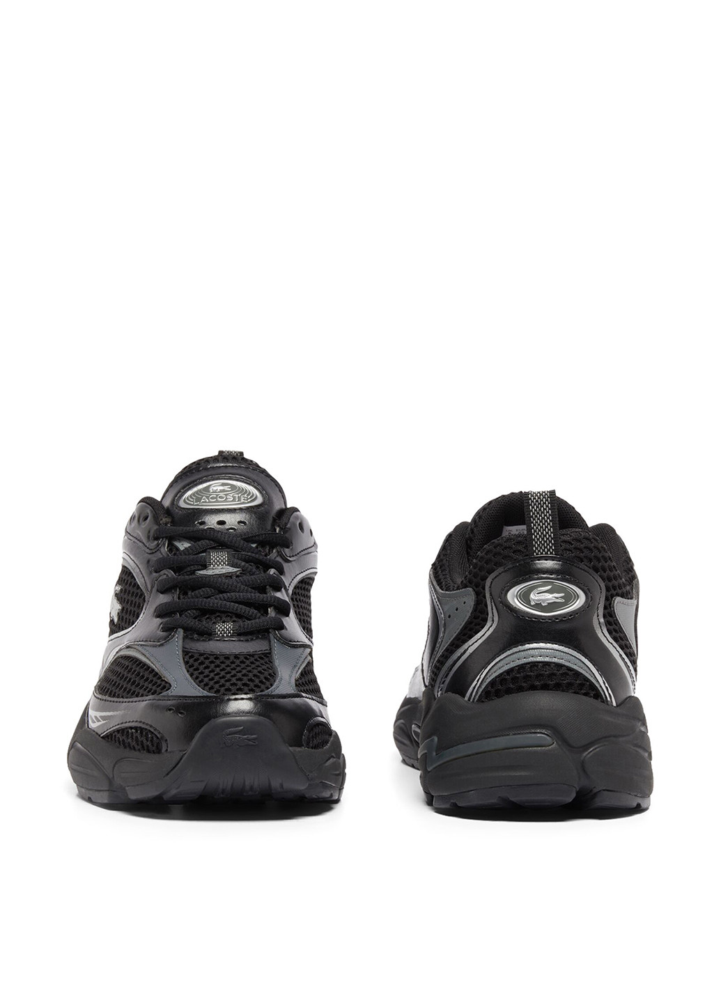 Черные демисезонные кроссовки Lacoste