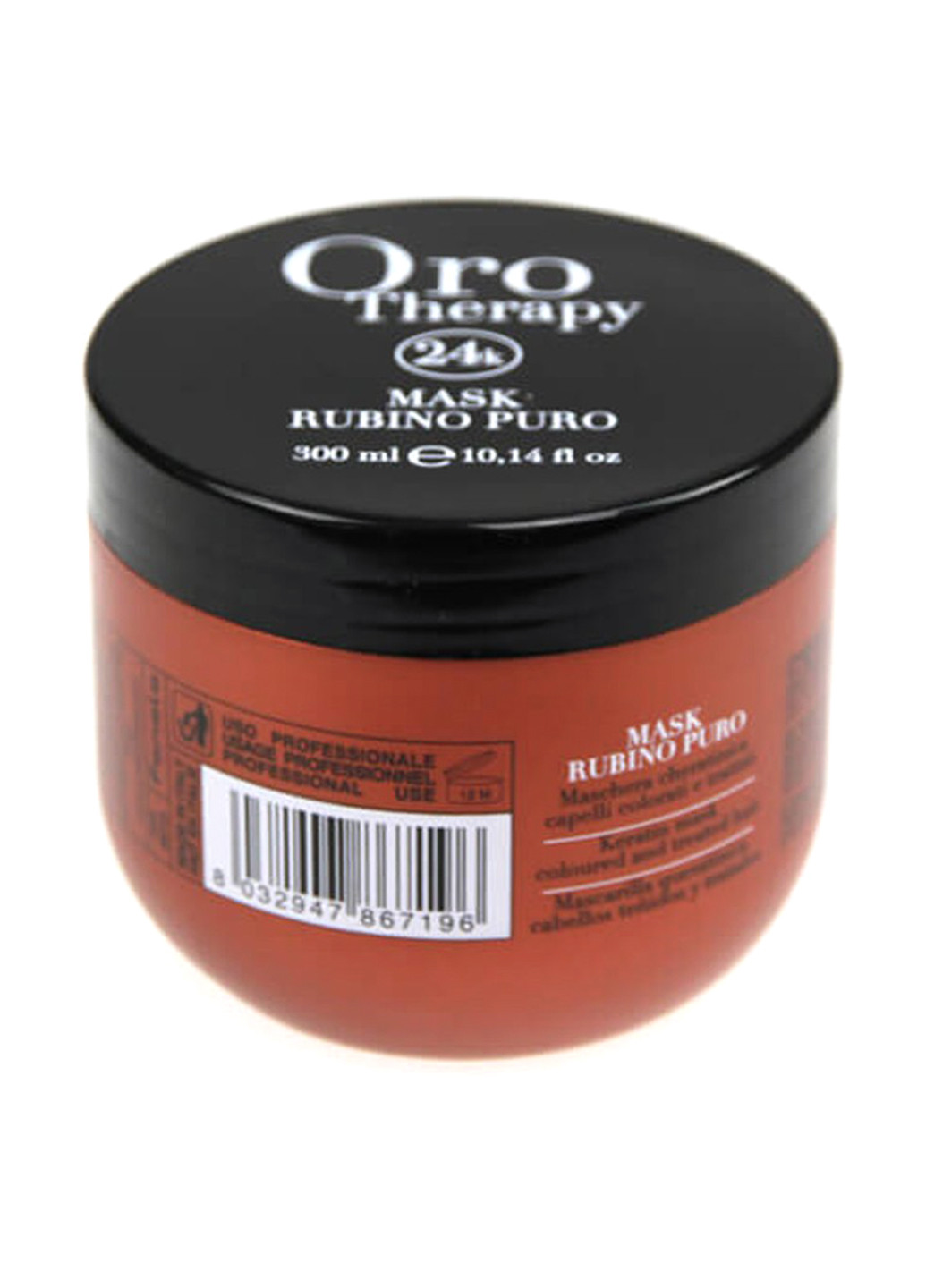 Маска рубиновая с кератином для окрашенных волос Mask Rubino Puro, 300 мл Fanola (75296407)