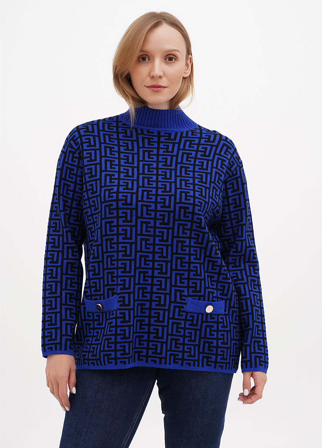 Синій демісезонний светр Kiss Me