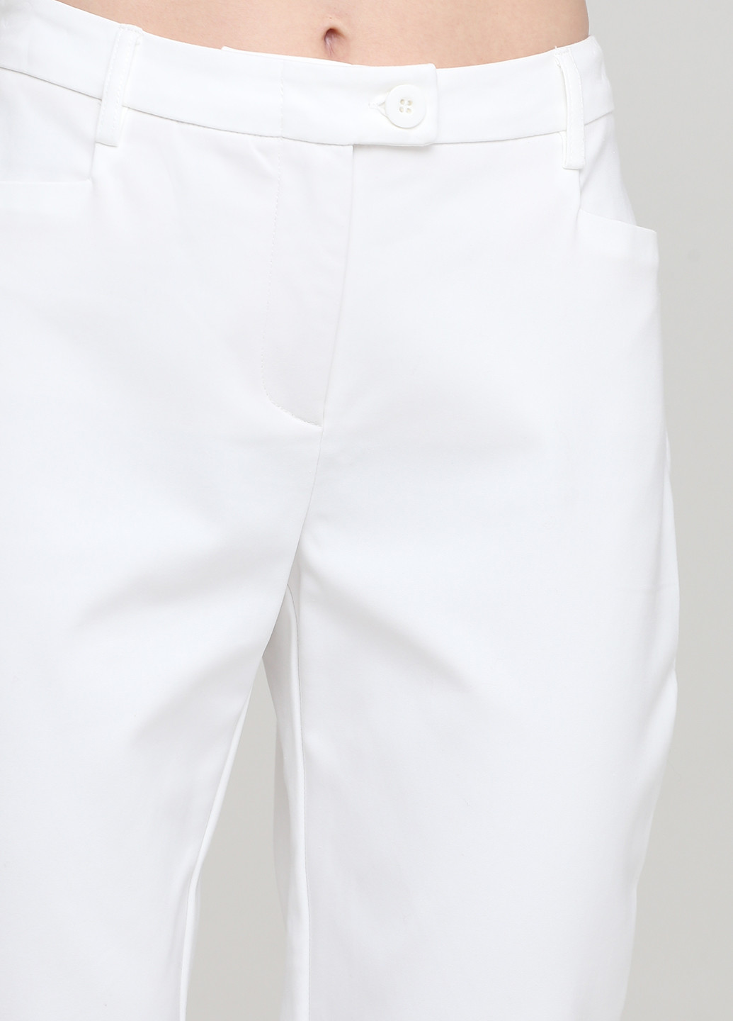 Белые демисезонные прямые джинсы Ashley Brooke