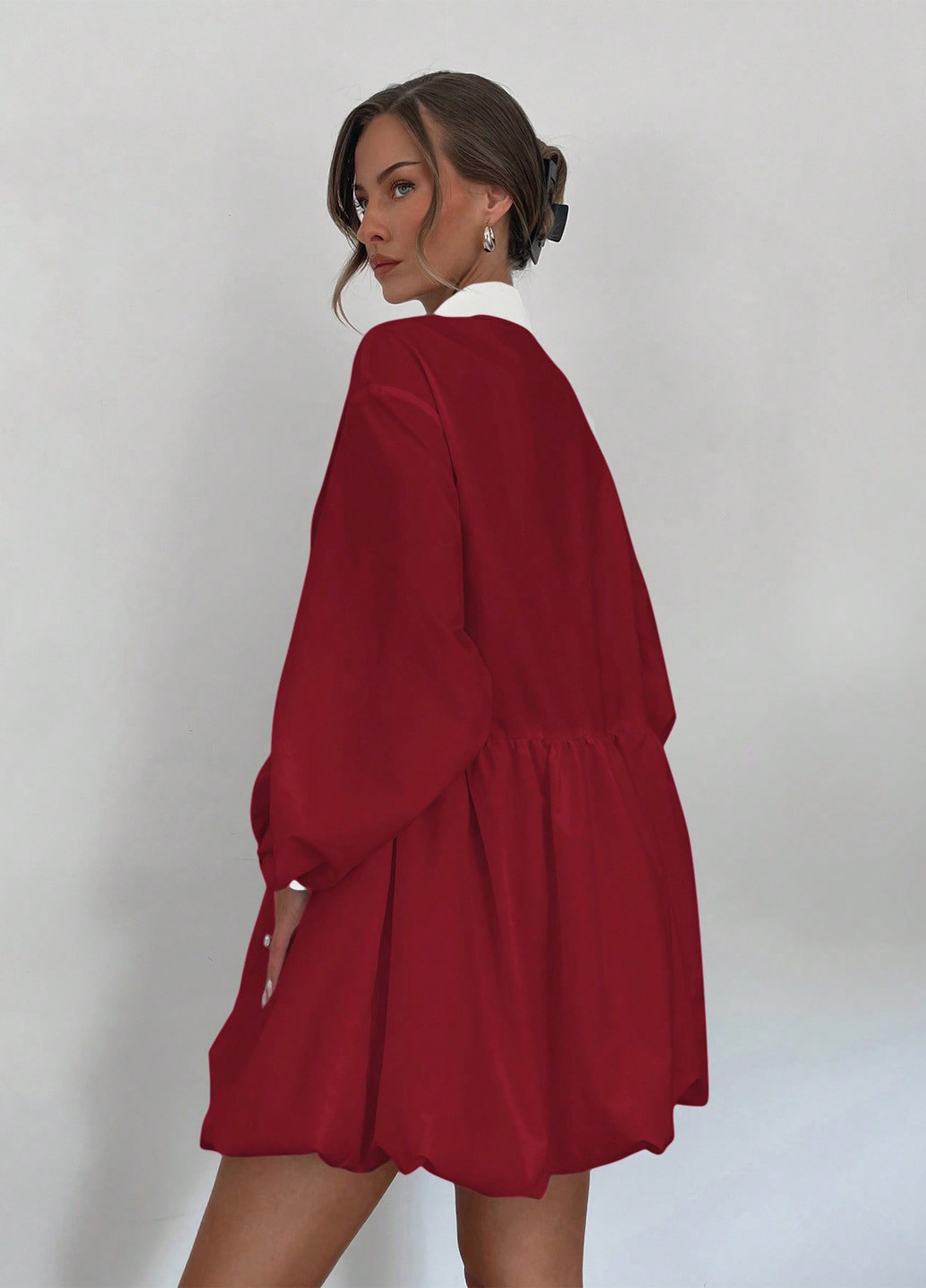 Червона кежуал сукня SHEIN однотонна