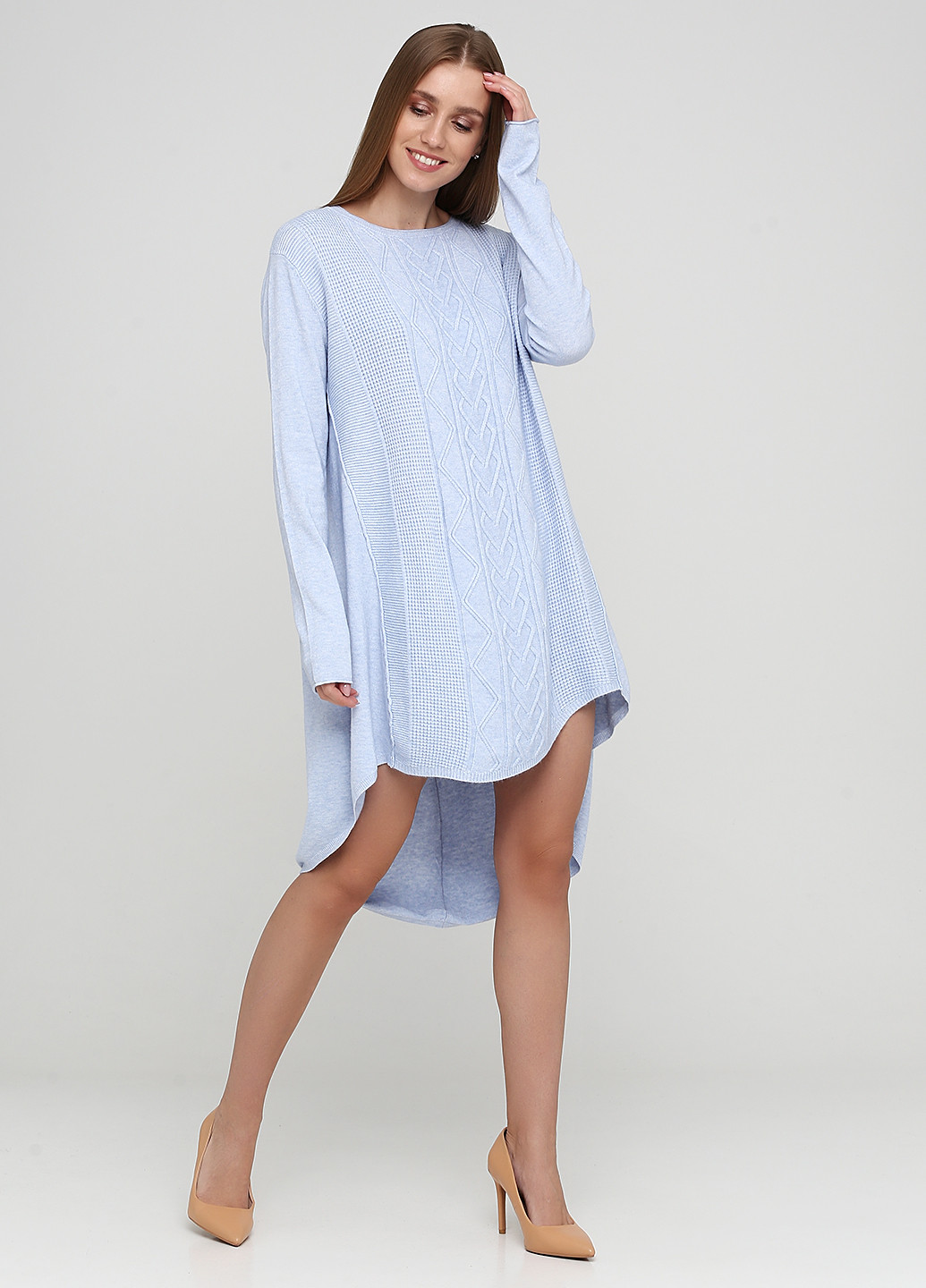 Блакитна кежуал сукня а-силует Louise Orop однотонна