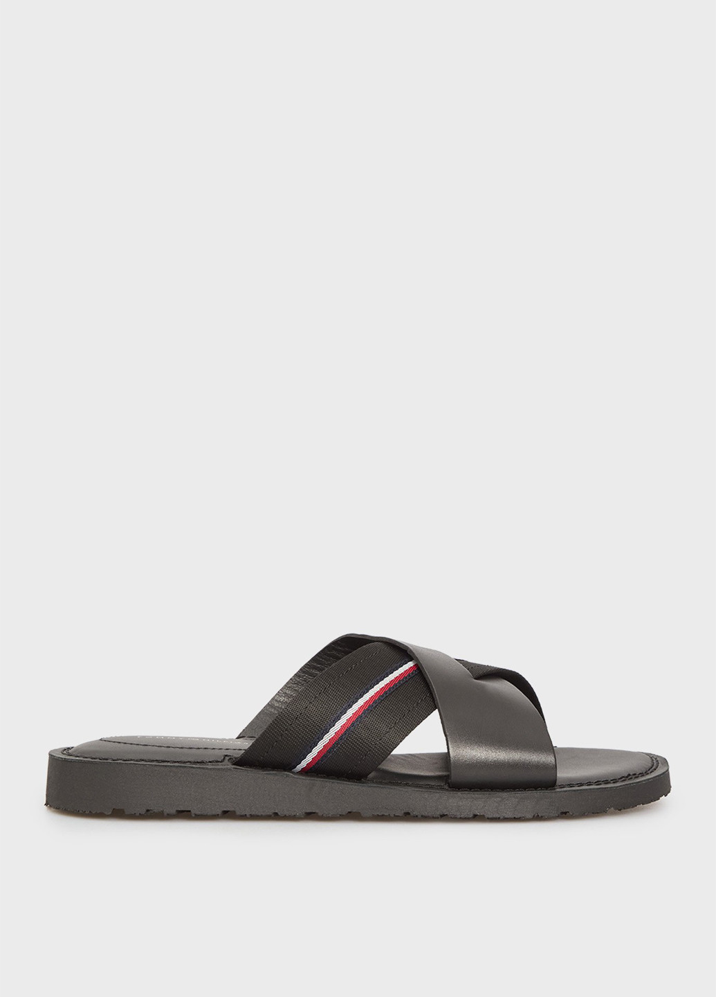 Черные пляжные, кэжуал шлепанцы Tommy Hilfiger