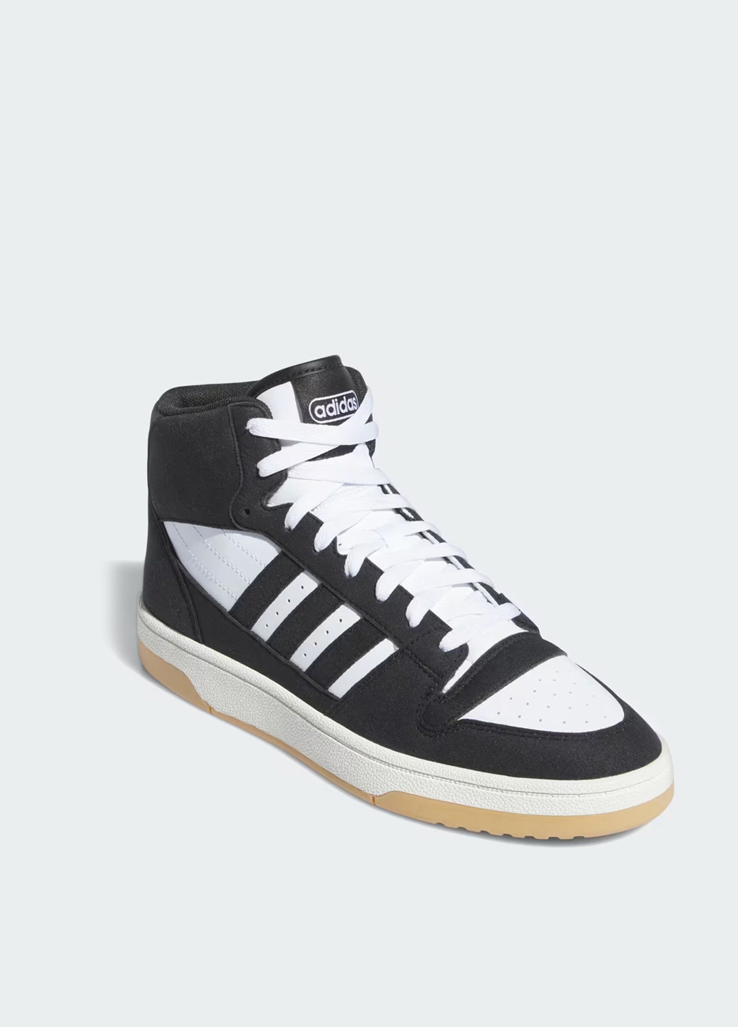 Черно-белые кеды adidas Break Start Mid