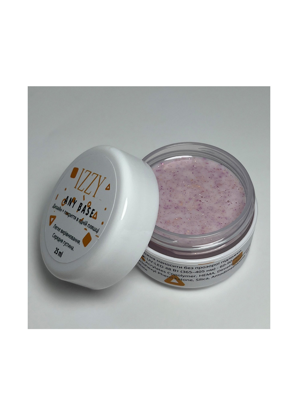 База для маникюра Any Base 02, молочная база для ногтей с талью, 25 г Izzy (363030551)