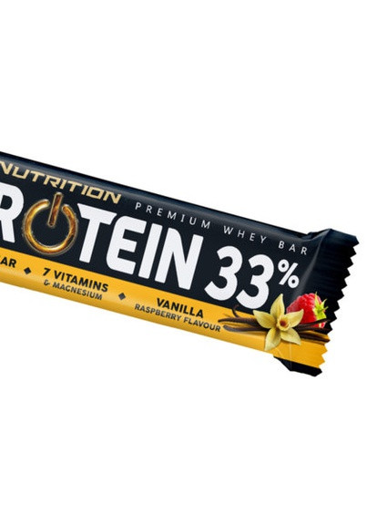 Протеиновый батончик Protein 33% Bar Vanilla Raspberry 50 g Go On Nutrition (256566359)