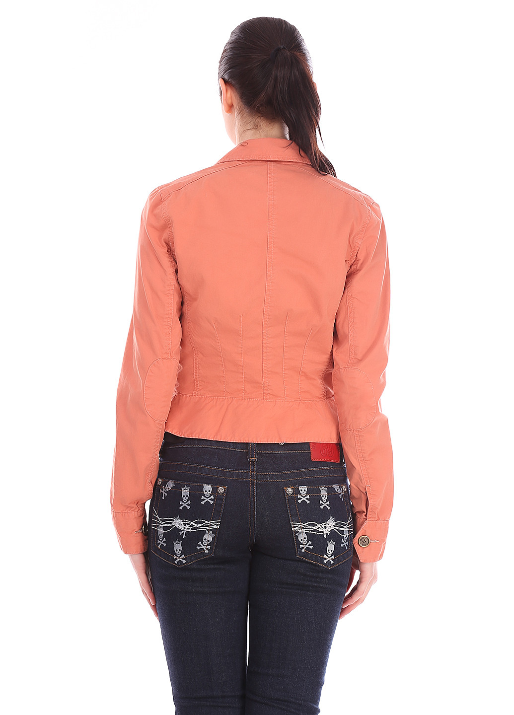 Оранжевый женский жакет Pepe Jeans однотонный - демисезонный