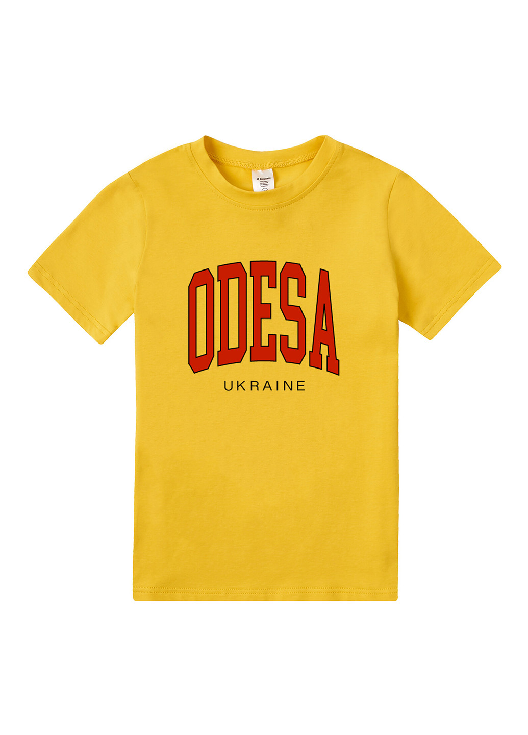 Желтая летняя футболка Garnamama