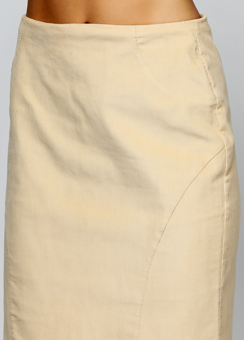 Песочная кэжуал однотонная юбка Smile мини