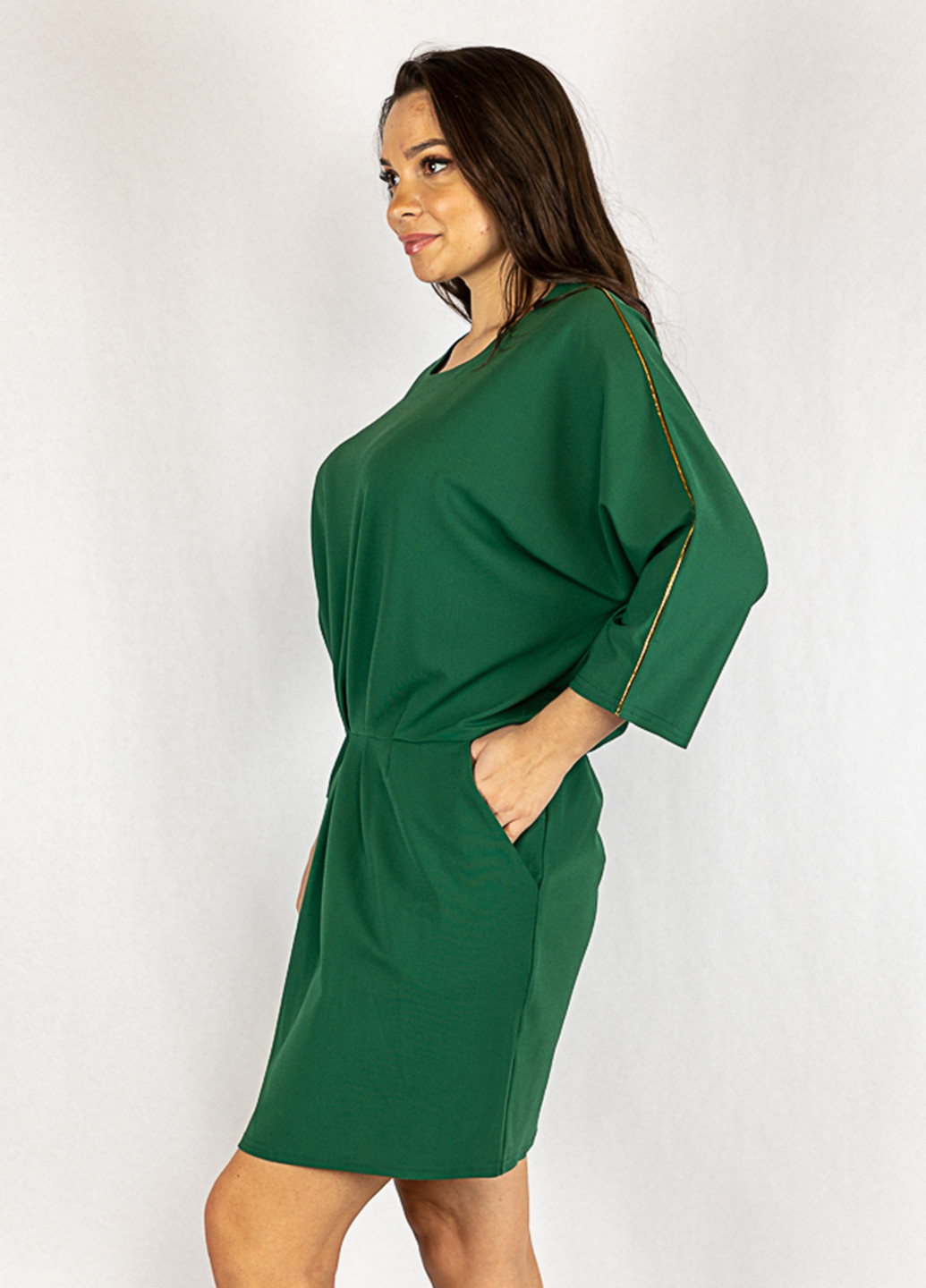Зелена кежуал сукня Time of Style однотонна