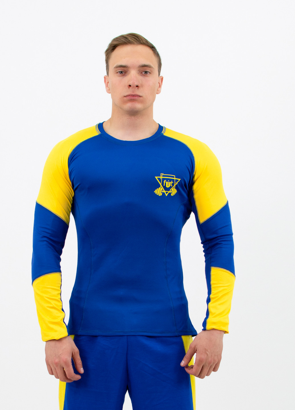 Синий демисезонный костюм (рашгард+шорты) FitU Force