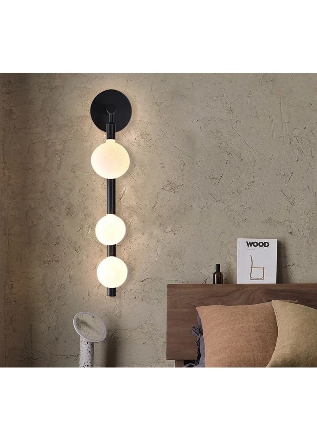 Бра настінне B69-bk-k Чорний 14х12х55 см. Sunnysky (253626035)