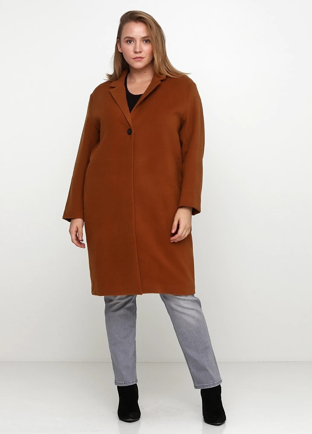 Коричневе демісезонне Пальто однобортне H&M