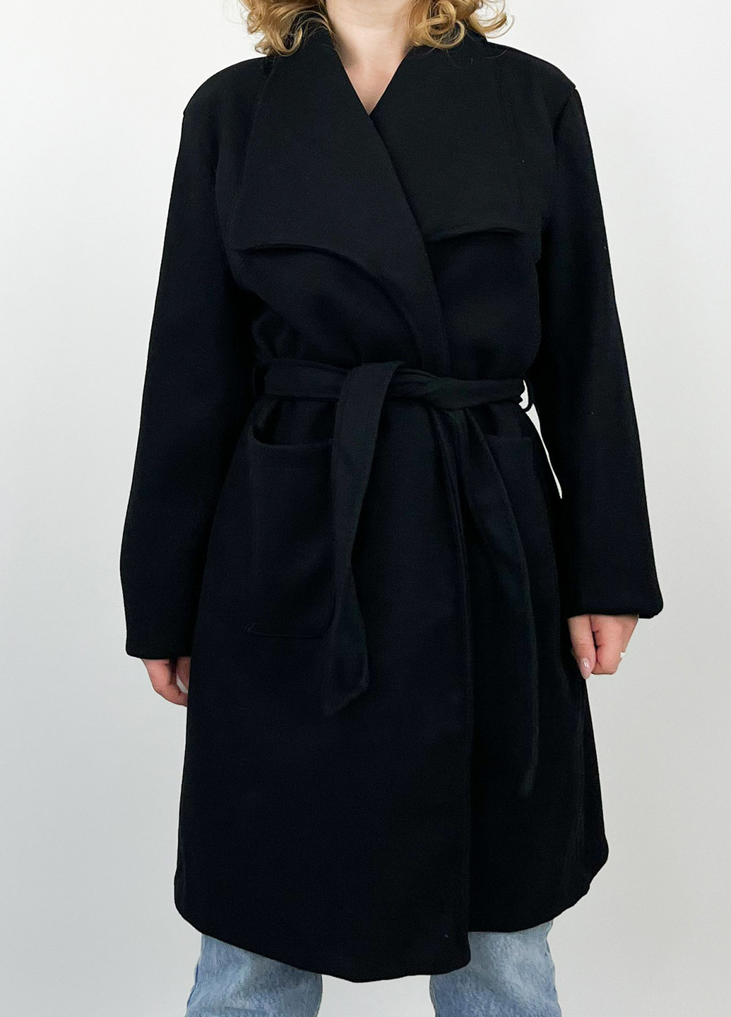 Чорне демісезонне Пальто Boohoo