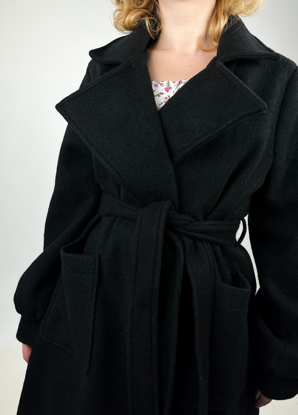 Чорне демісезонне Пальто Boohoo