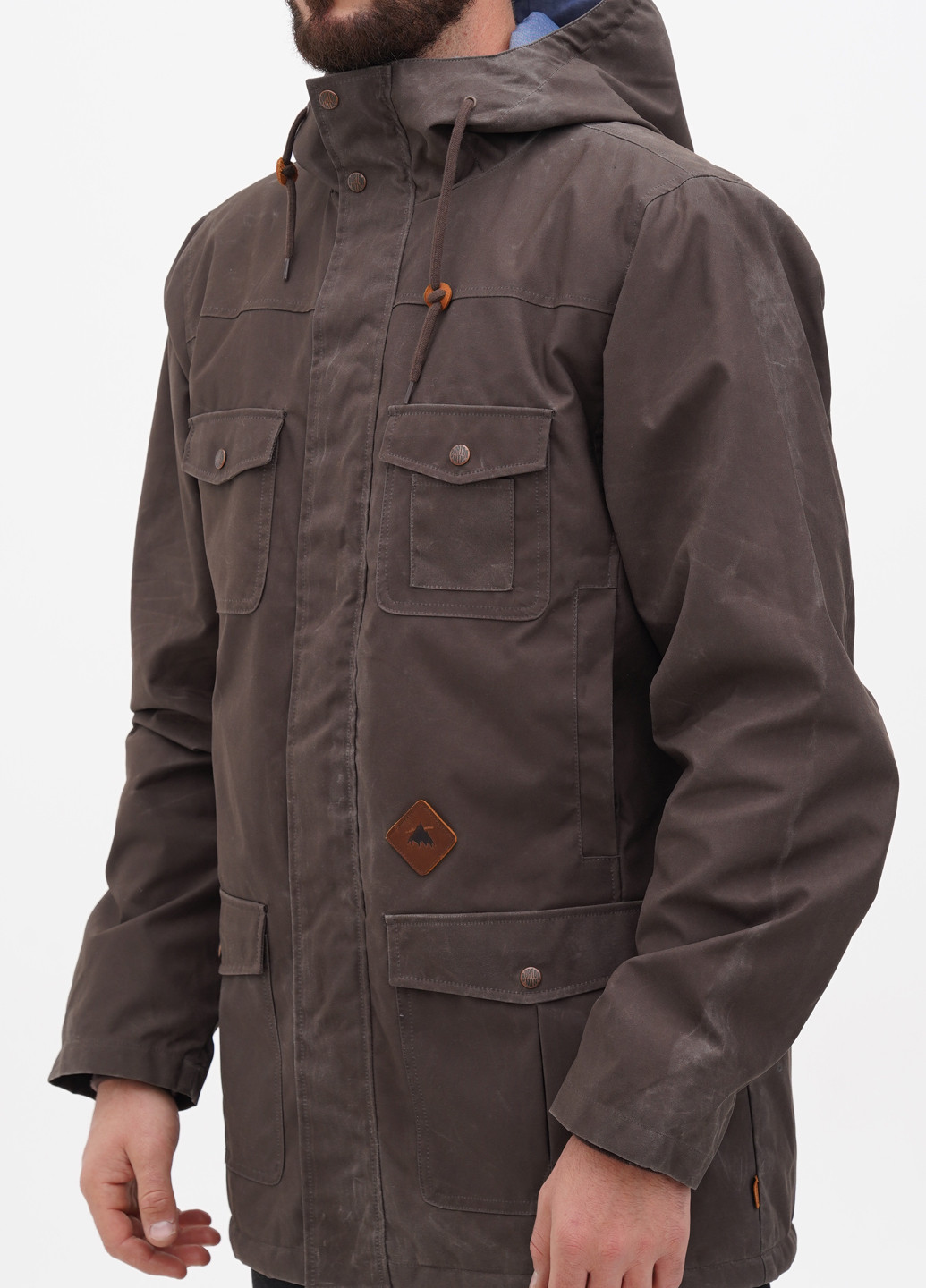 Темно-коричневая зимняя куртка Burton