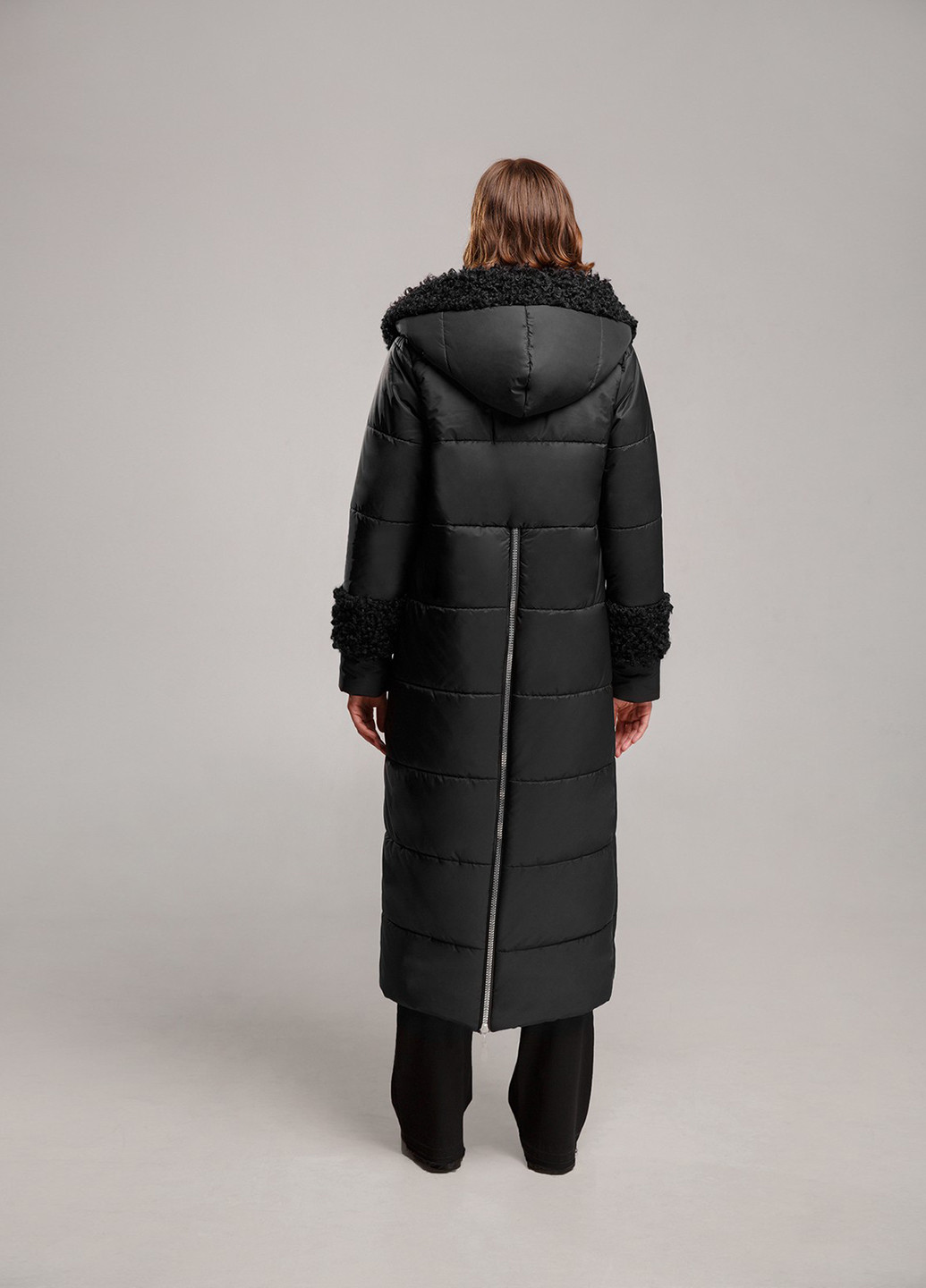 Чорна зимня куртка Alberto Bini