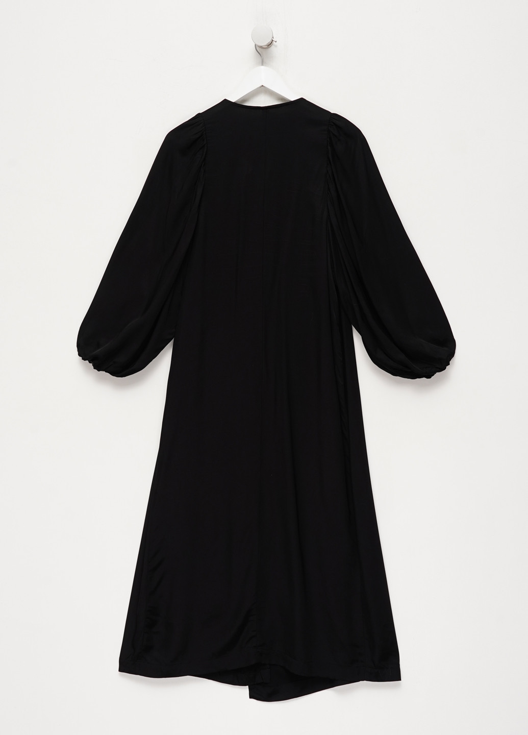 Черное кэжуал платье а-силуэт, на запах H&M однотонное
