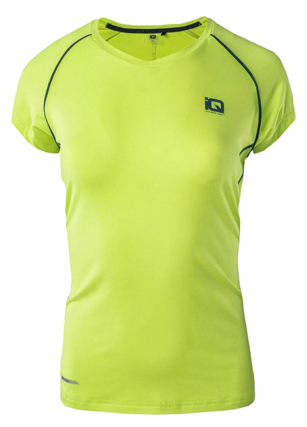 Зелена всесезон футболка IQ PRAIA WMNS-ACID LIME/DEEP TEAL
