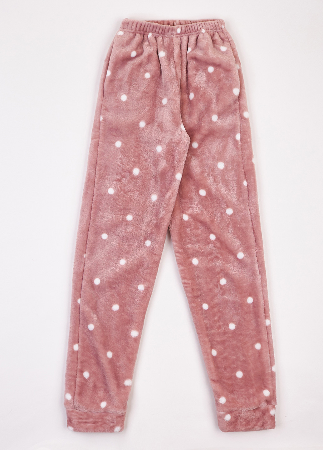 Рожево-коричнева зимня піжама (лонгслів, штани) dexter's