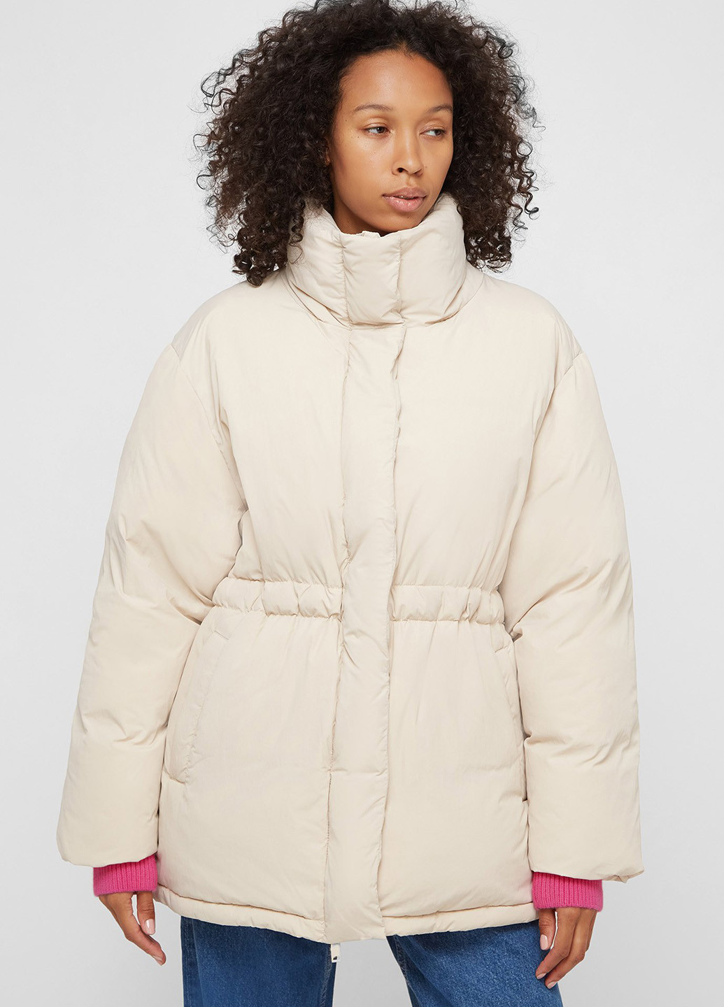 Бежевый зимний Пуховик PRPY