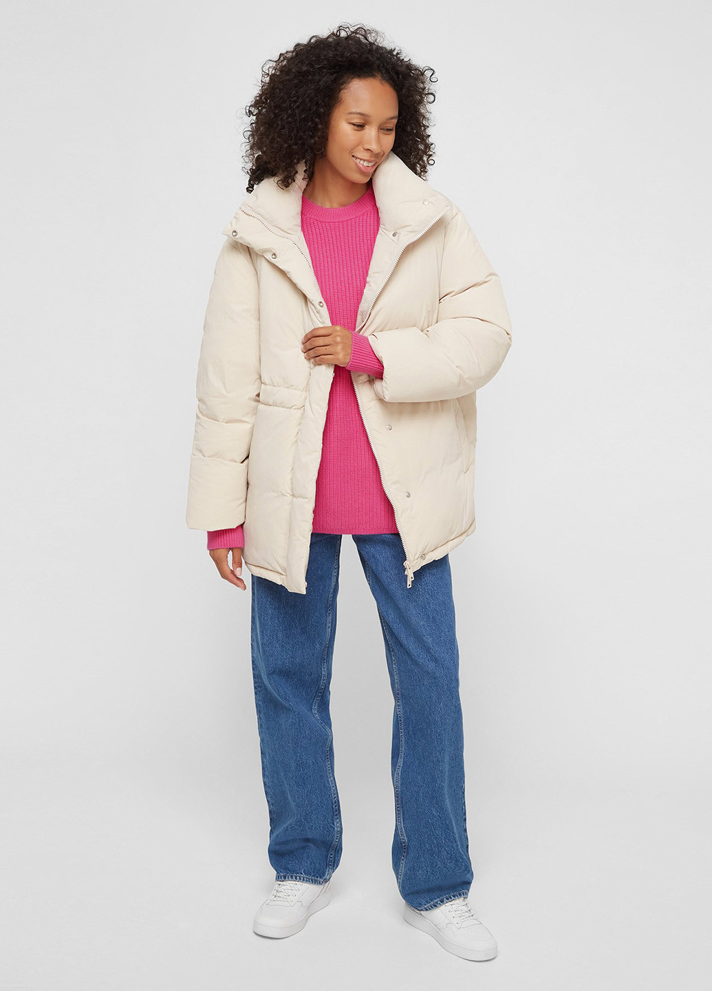 Бежевый зимний Пуховик PRPY