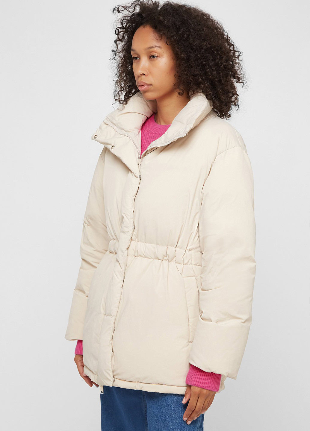 Бежевый зимний Пуховик PRPY
