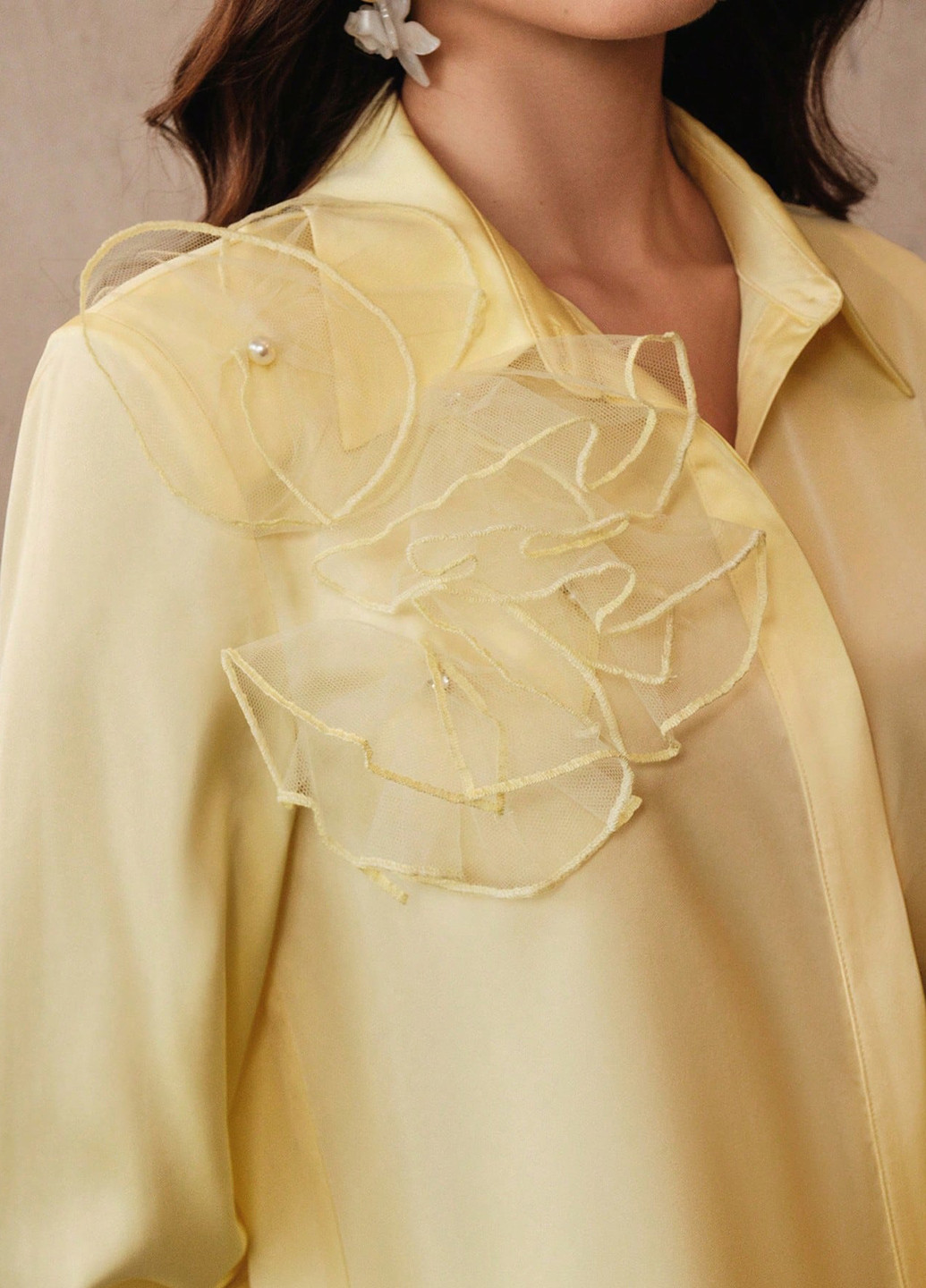 Світло-жовта блуза SHEIN