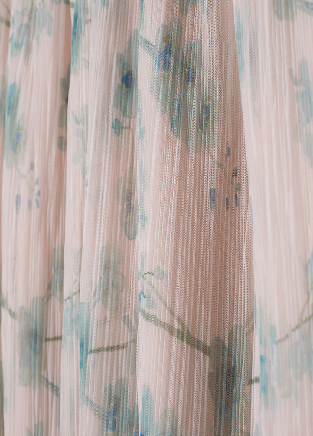 Светло-бежевая кэжуал цветочной расцветки юбка H&M плиссе