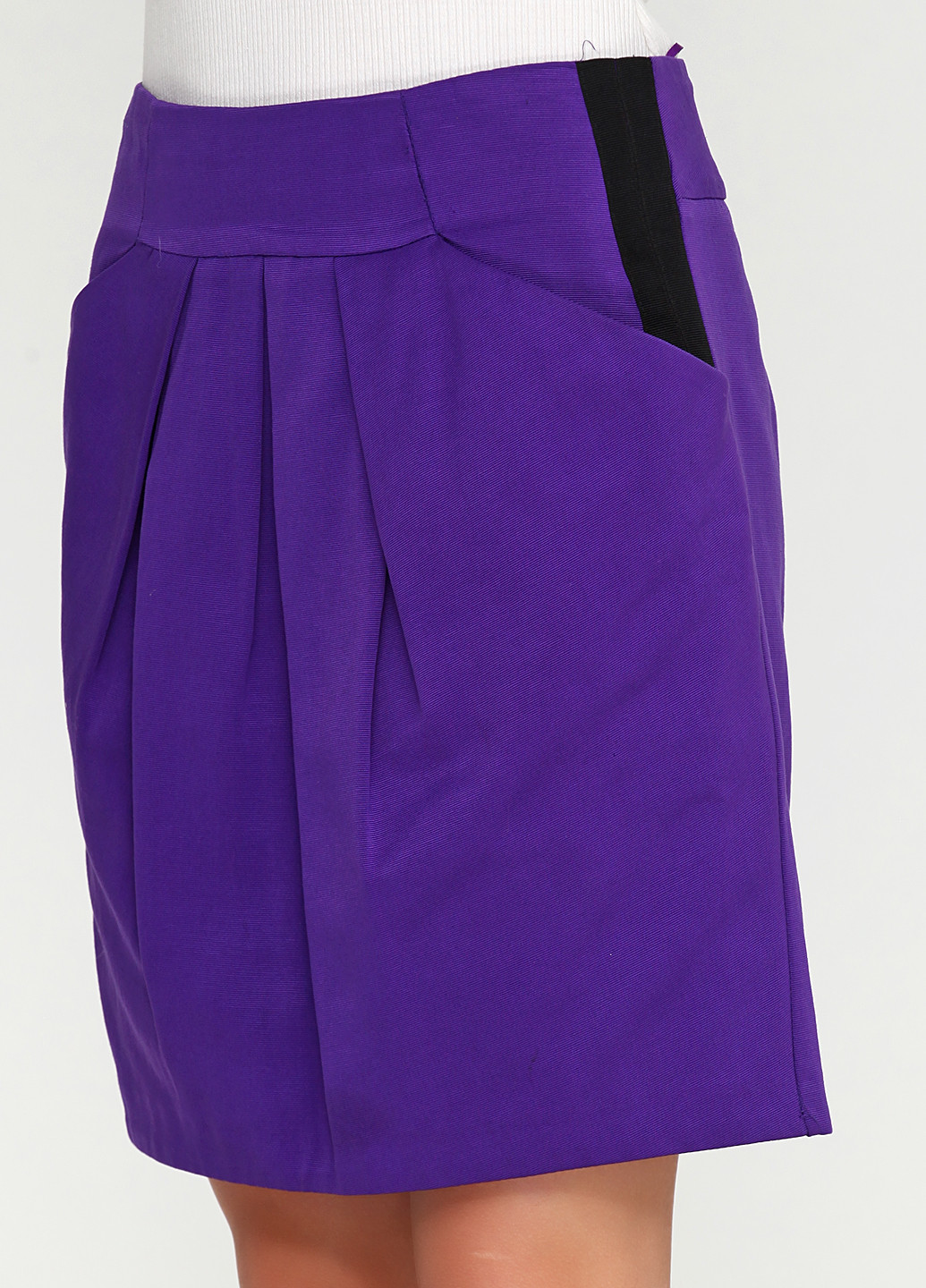 Темно-фиолетовая кэжуал однотонная юбка Oasis мини