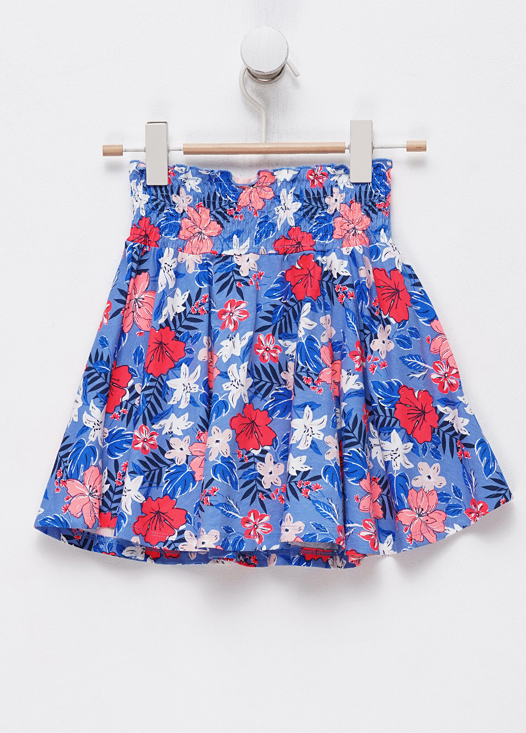 Синяя кэжуал цветочной расцветки юбка C&A клешированная