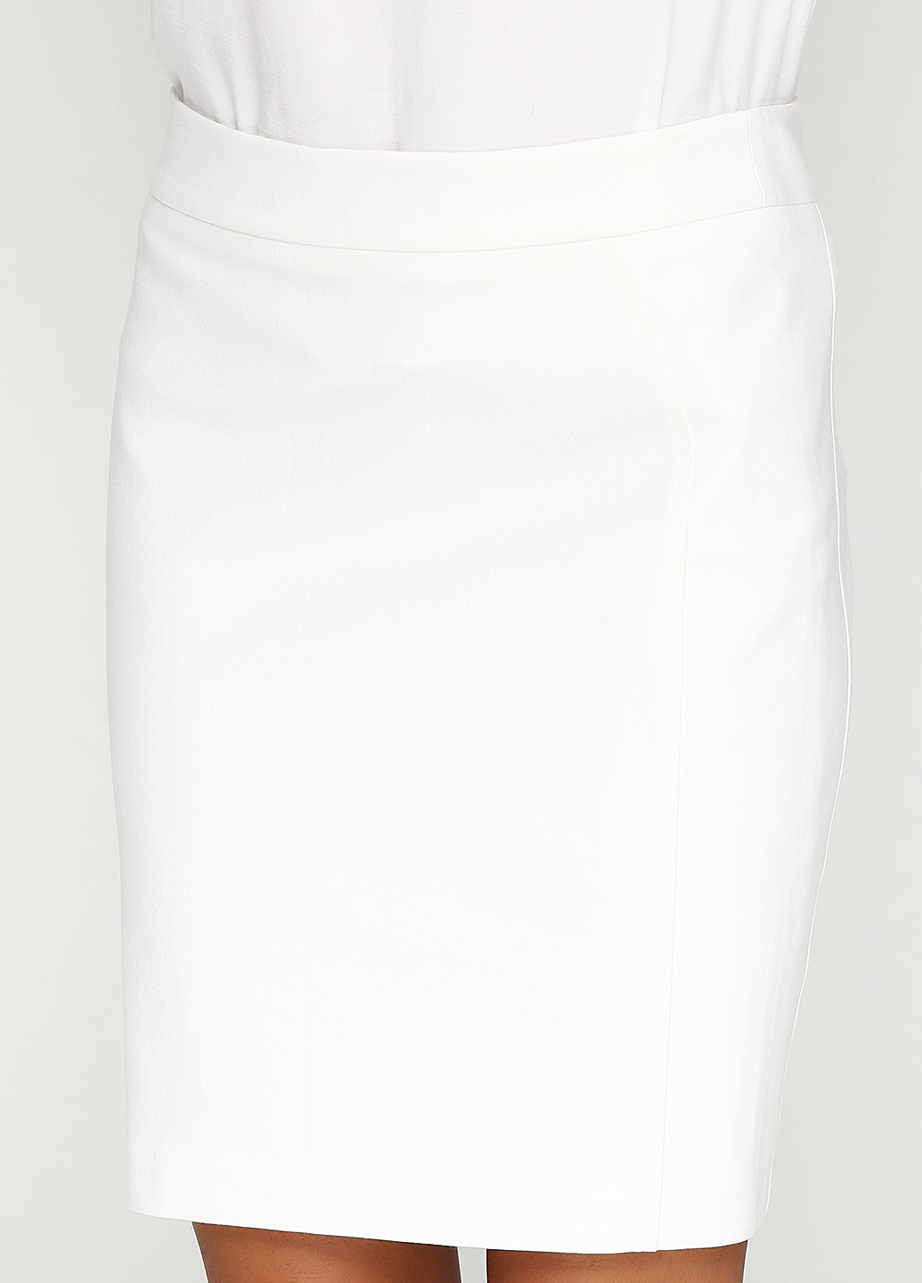 Белая кэжуал однотонная юбка Karen by Simonsen мини