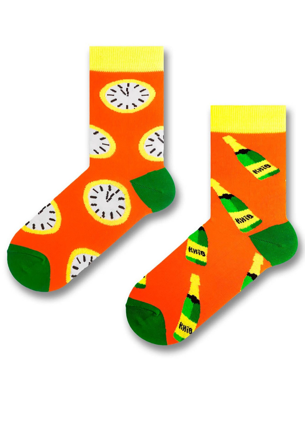 Шкарпетки Shampusik SOX малюнки помаранчеві повсякденні