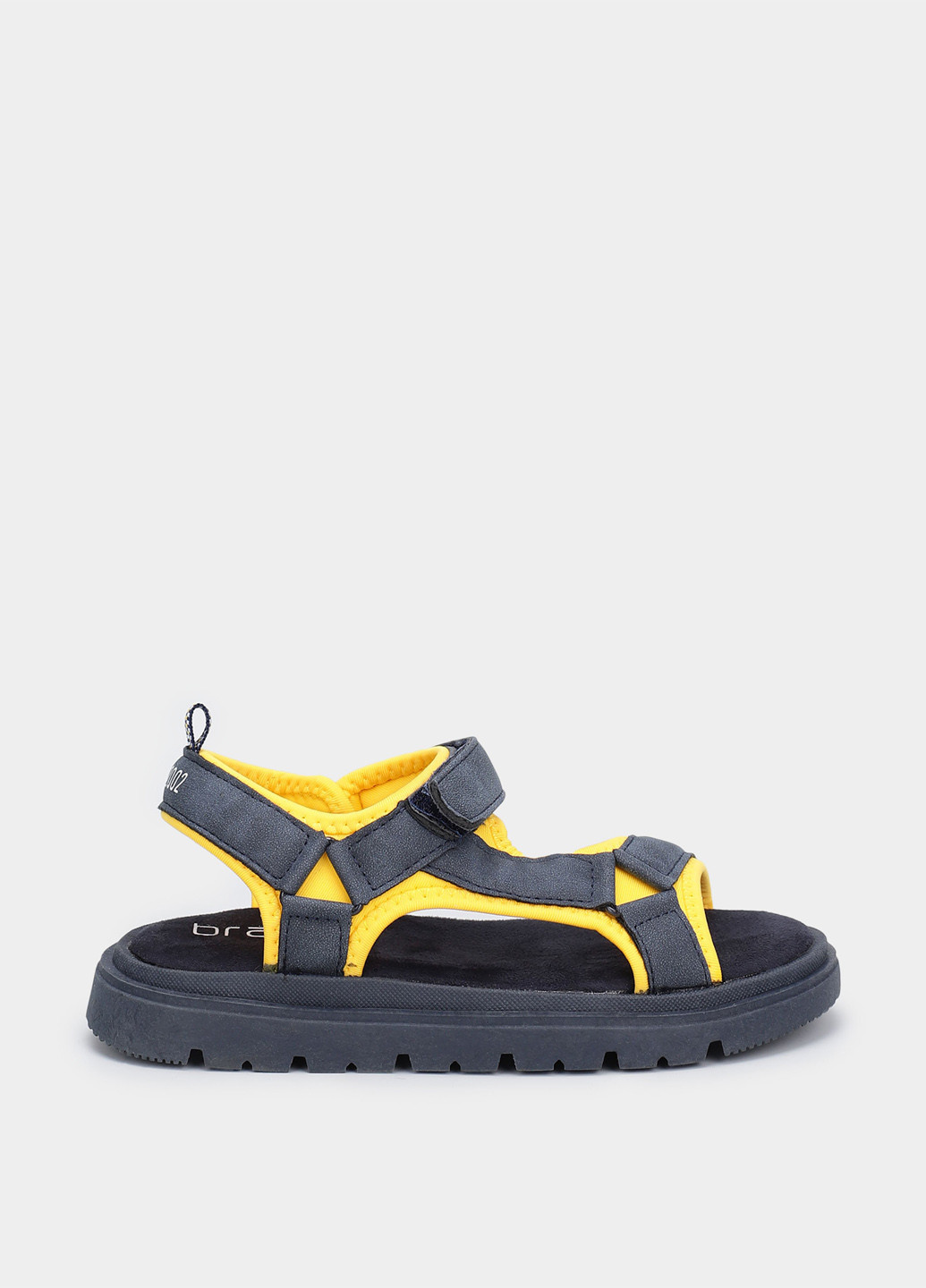 Черные кэжуал сандалии Braska на липучке