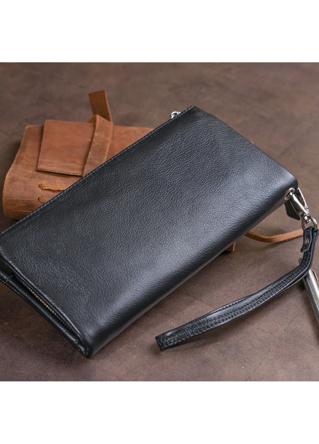 Женский кожаный кошелек-клатч 20,8х10х2 см st leather (229460942)