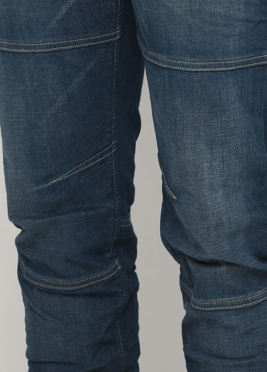 Темно-синие демисезонные свободные джинсы Solid