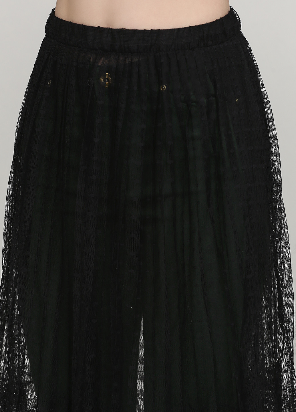 Черная кэжуал с орнаментом юбка H&M клешированная