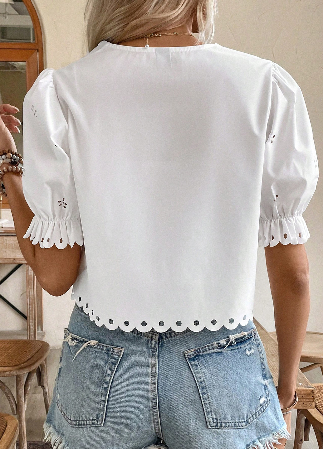 Белая блуза SHEIN