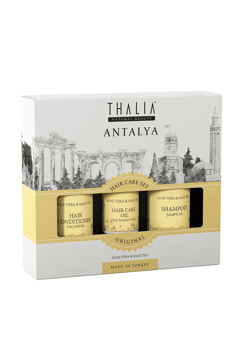 Дорожный набор для волос Анталия (3 пр.), 250 мл Thalia (186375329)