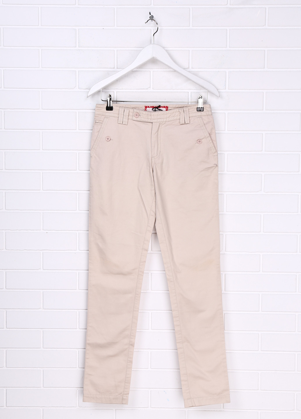 Бежевые кэжуал демисезонные прямые брюки Pepe Jeans